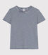 Camiseta LA RECTA de algodón con cuello redondo para mujer