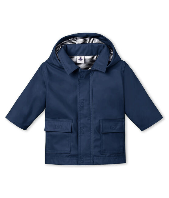 Chubasquero emblemático para bebé unisex azul SMOKING
