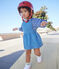 Vestido vaquero ligero sin mangas para bebé azul DENIM CLAIR