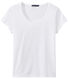Camiseta en jersey ligero con cuello redondo para mujer