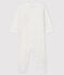Pijama enterizo de París de algodón de bebé niña blanco MARSHMALLOW/azul MEDIEVAL
