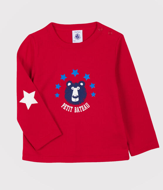 Camiseta para bebé niño rojo TERKUIT