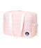 Bolsa de cambiador de poliéster acolchado. rosa ROSAKO/blanco MARSHMALLOW