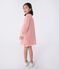 Vestido infantil de algodón de manga larga a rayas rosa FLEUR/ SPICY