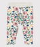 Pantalón acolchado de bebé. blanco MARSHMALLOW/blanco MULTICO