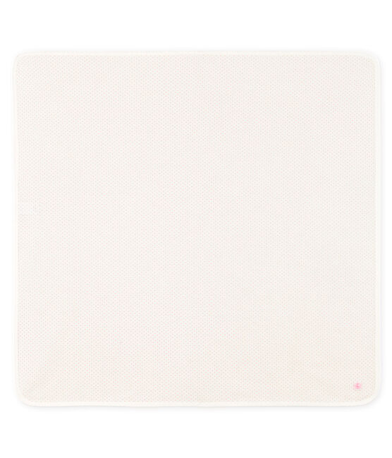 Trapo de maternidad para bebé de punto blanco MARSHMALLOW/rosa CHARME