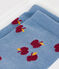 2 pares de calcetines infantiles de algodón con estampado de manzanas variante 1
