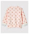 Abrigo teddy estampado de bebé niña rosa FLEUR/blanco MULTICO