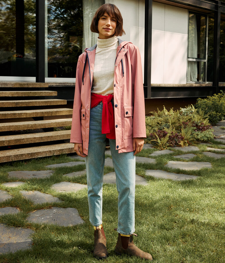 Chubasquero emblem&aacute;tico unisex rosa