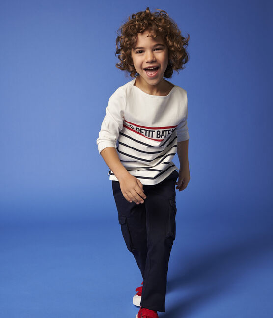 Camiseta de punto de niña/niño blanco MARSHMALLOW