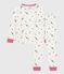 Pijama infantil de algodón con estampado de París blanco MARSHMALLOW/blanco MULTICO