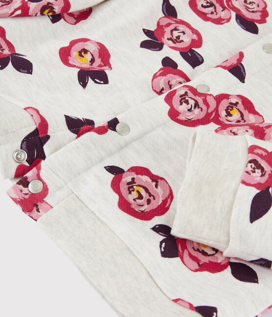 Cárdigan de muletón para niña beige MONTELIMAR/blanco MULTICO