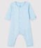 Bodi pijama sin pies con estrellas de bebé niño de algodón orgánico azul FRAICHEUR/gris CONCRETE