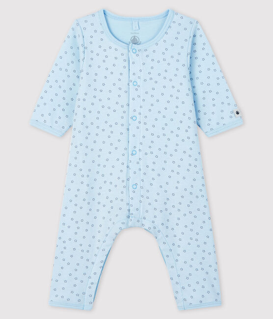Bodyjama de estrellas azules sin pies de tejido acanalado para bebé niño azul FRAICHEUR/gris CONCRETE