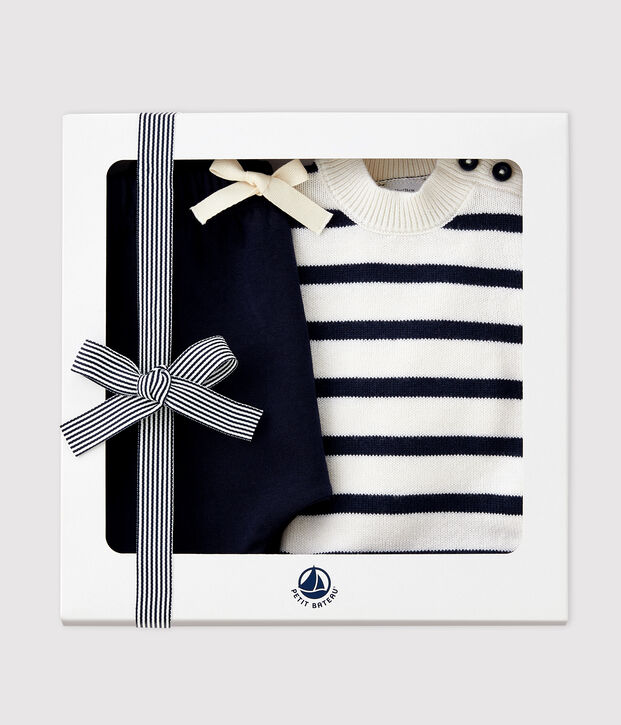 Estuche de regalo con jersey y pantal&oacute;n para beb&eacute; multicolor