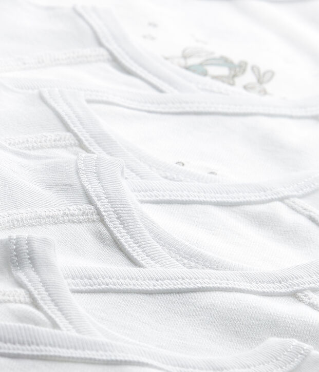 Lote de 5 bodis de nacimiento para beb&eacute; mixto multicolor