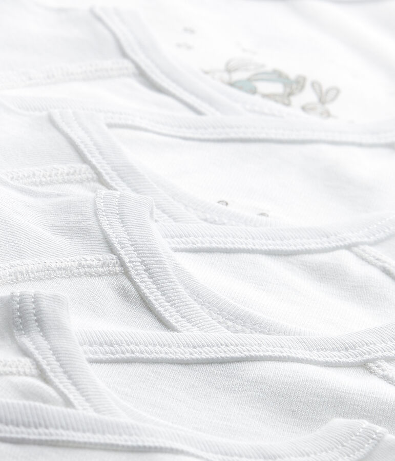 Lote de 5 bodis de nacimiento para beb&eacute; mixto multicolor