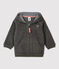 Sudadera de tejido polar de bebé. gris SUBWAY CHINE