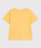 Camiseta infantil estampada de manga corta amarillo