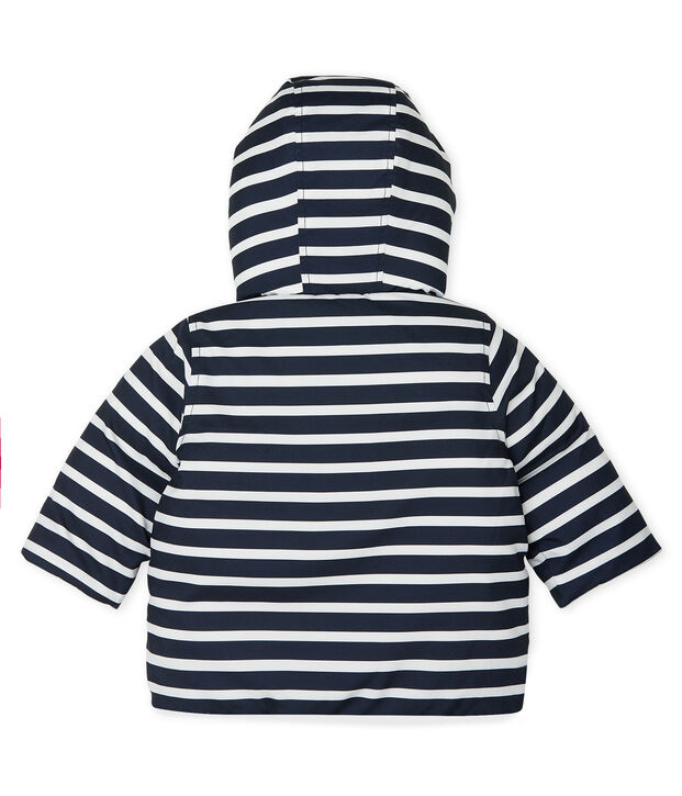 Plum&oacute;n de beb&eacute; ni&ntilde;o de rayas azul/blanco