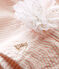 Sombrero de rayas para bebé niña blanco MARSHMALLOW/rosa ROSAKO