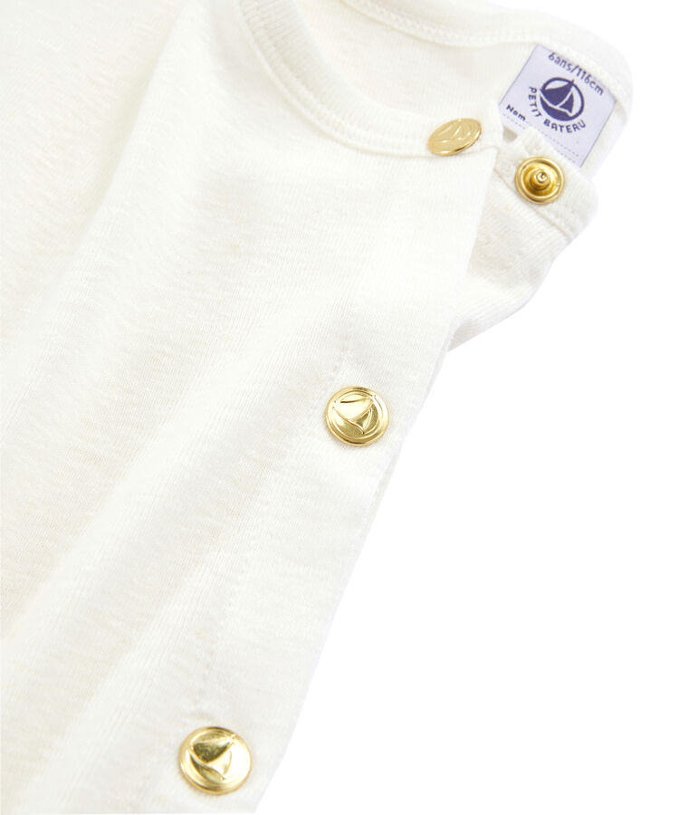 C&aacute;rdigan de ni&ntilde;a blanco