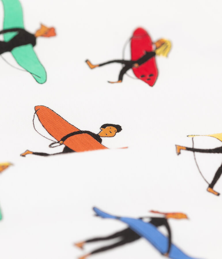 Camiseta de algod&oacute;n org&aacute;nico de ni&ntilde;o/ni&ntilde;a blanco