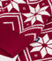Jersey infantil de lana y algodón con estampados rojo AMARANTE/ AVALANCHE