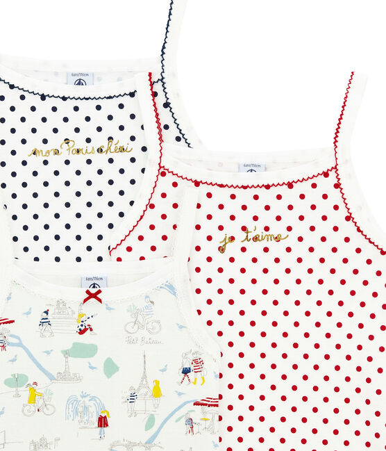 Pack de 2 camisetas de tirantes para niña variante 1