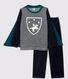 Pijama de caballero de niño de terciopelo
