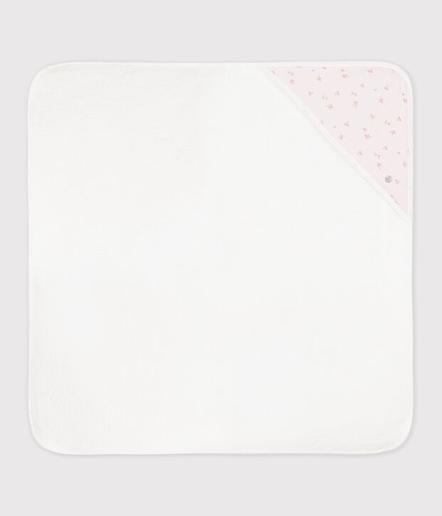 Capa de ba&ntilde;o de algod&oacute;n para beb&eacute; rosa/multicolor