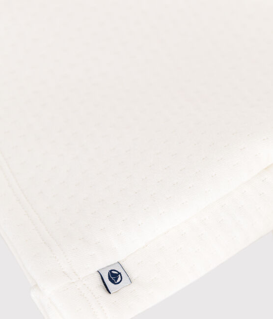 Jersey de túbico acolchado de algodón para bebé blanco MARSHMALLOW