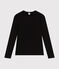 Camiseta L'ICONIQUE de algodón de punto «cocotte» para mujer negro BLACK