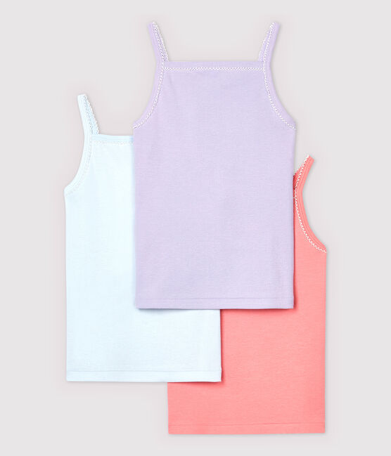 Lote de 3 camisetas de tirantes con estampado de frutas de niña variante 1