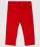Pantalón de terciopelo para bebé. rojo TERKUIT