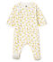 Pijama extra cálido de toalla de rizo afelpado para bebé niña blanco MARSHMALLOW/blanco MULTICO