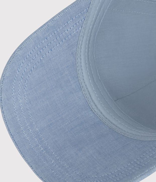 Sombrero infantil en denim claro Petit Bateau azul