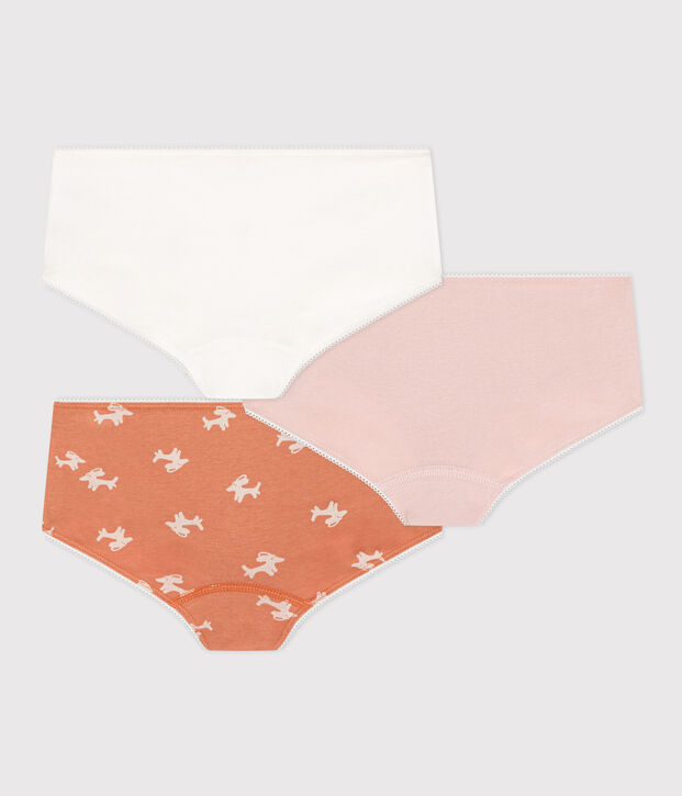 Juego de 3 culottes de algod&oacute;n para ni&ntilde;a multicolor