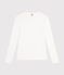 Camiseta L'ICONIQUE de algodón de punto «cocotte» para mujer blanco ECUME
