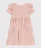 Vestido de manga corta de algodón para niña rosa SALINE