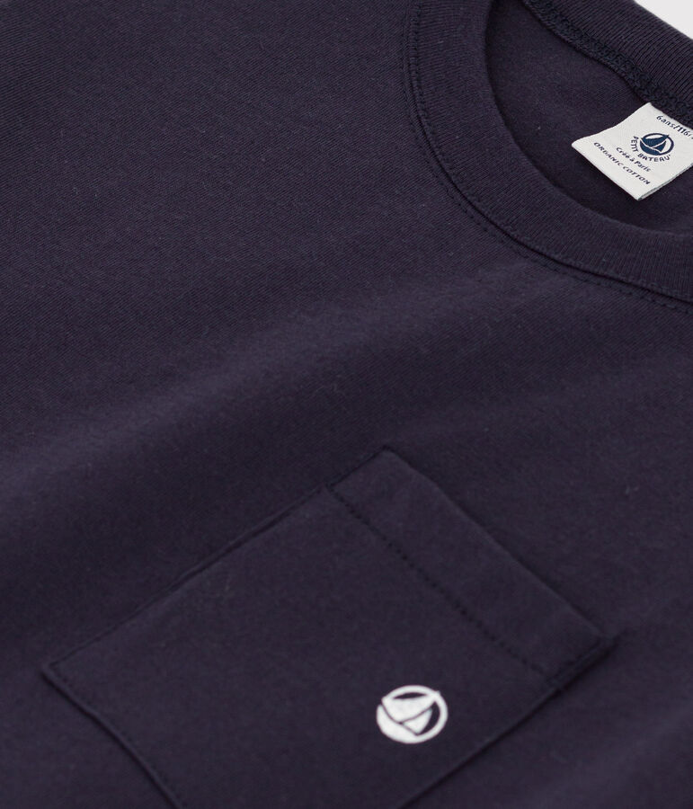 Camiseta de manga corta para ni&ntilde;o azul