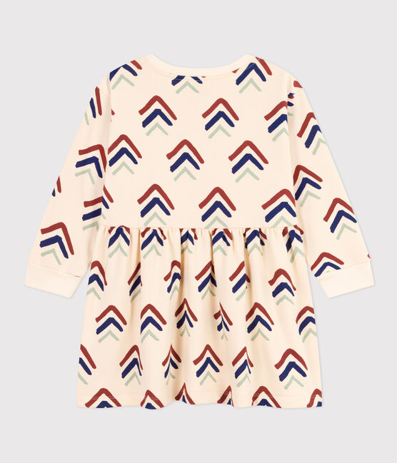 Vestido estampado de manga larga de muletón de niña AVALANCHE+INCOGNITO/ MULTICO