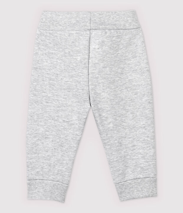 Pantal&oacute;n de felpa de beb&eacute; gris