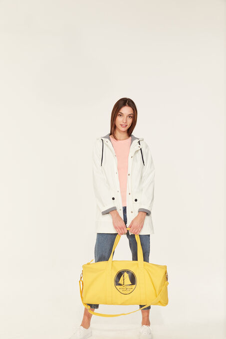 Bolsa azul marino lisa amarillo JAUNE