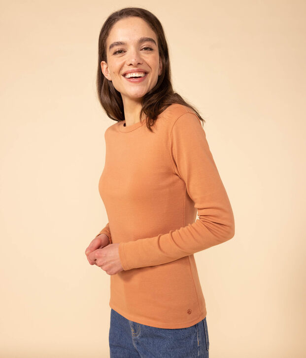 Camiseta L'ICONIQUE de algod&oacute;n con cuello redondo para mujer rosa