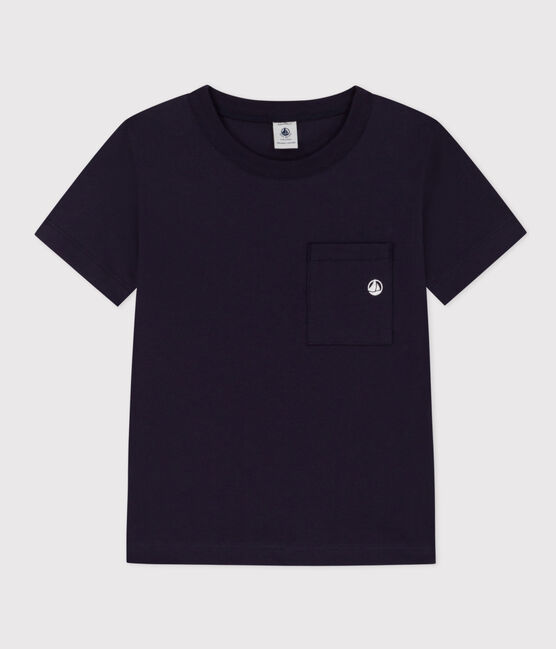 Camiseta de manga corta para niño azul SMOKING