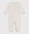 Pijama de terciopelo liso para bebé beige MONTELIMAR CHINE