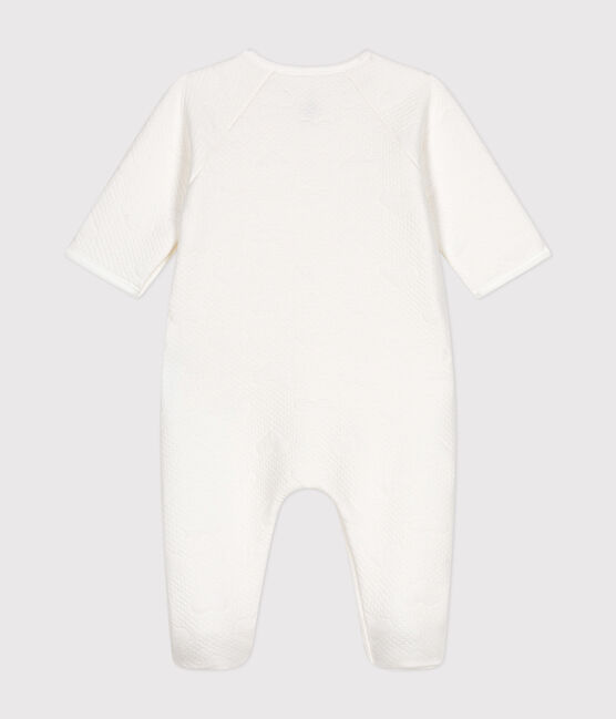 Pijama tubular con forma de corazón para bebé blanco MARSHMALLOW