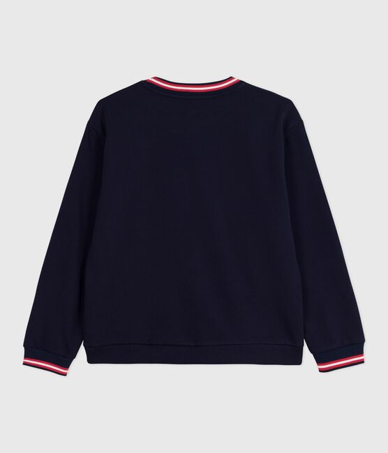 Sudadera lisa de algodón para mujer azul SMOKING
