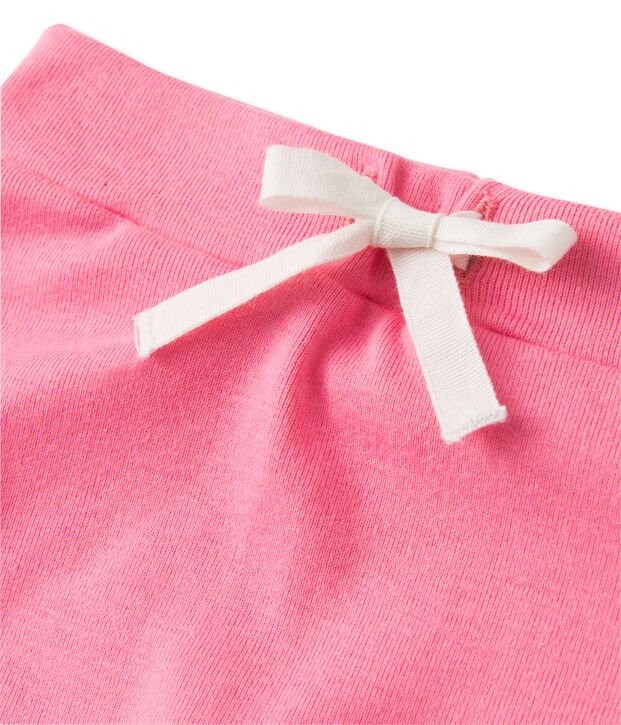 Conjunto de camiseta y short para beb&eacute; ni&ntilde;a naranja/rosa